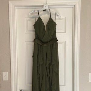 Olive Green Vera Wang Dress- Size 6